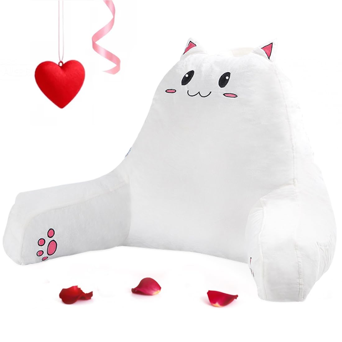 Amazon.com: SUNSIDE Kitty Reading Pillow for Sitting in Bed, Cute